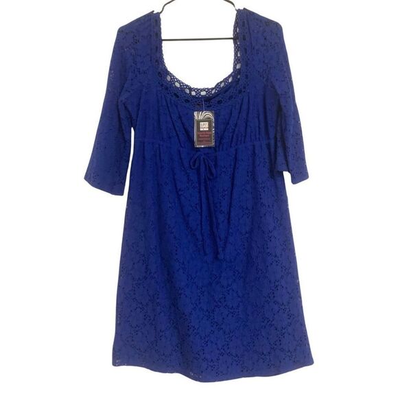 Blue Lace Dress  - Picture 1 of 6